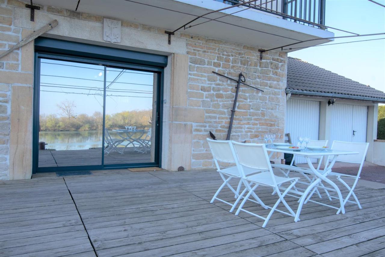 Cabana & Voie Bleue - Bord De Saone Saint-Martin-Belle-Roche Buitenkant foto